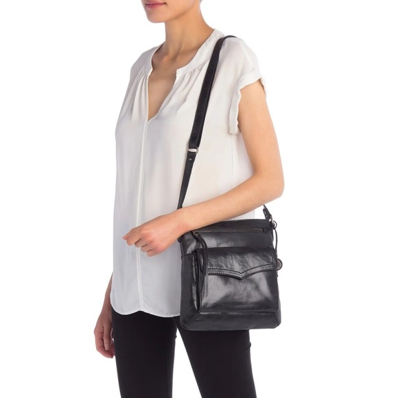 The Sak Bags The Sak Black Leather Ventura Flap Organizer Crossbody